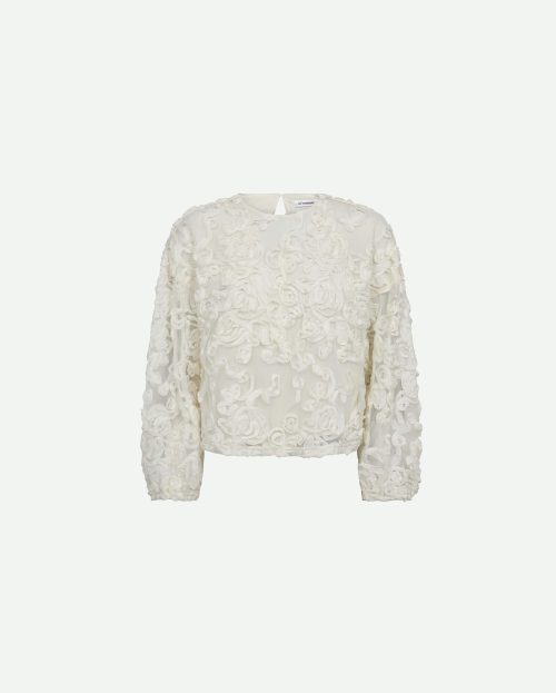 Blouse Tessy Co'Couture off white flowers