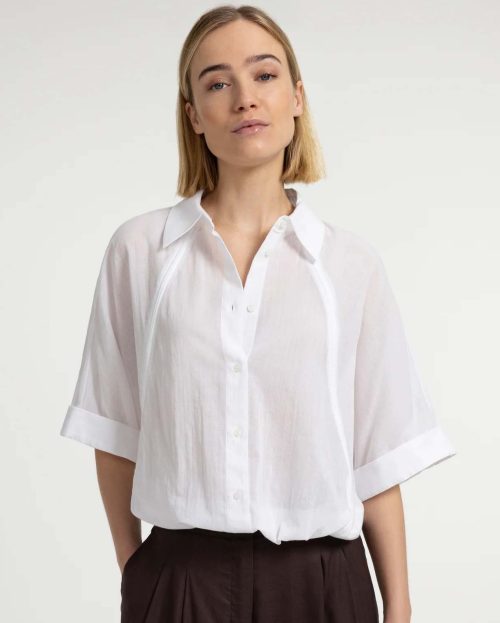 Blouse met wijde mouwen wit yaya