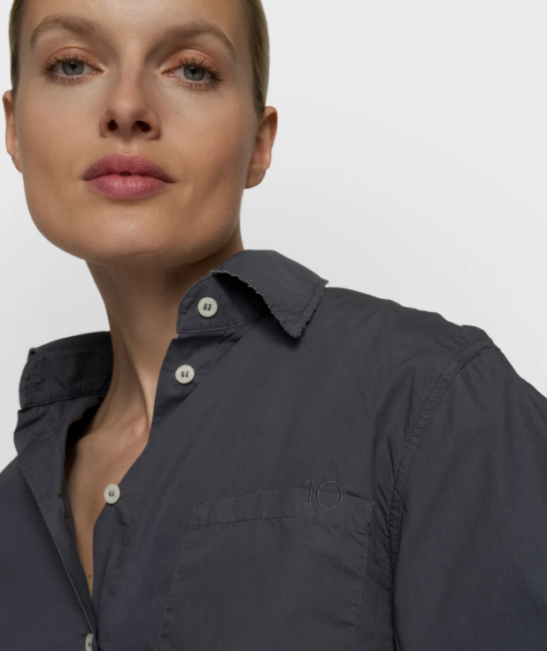 cropped shoulder blouse