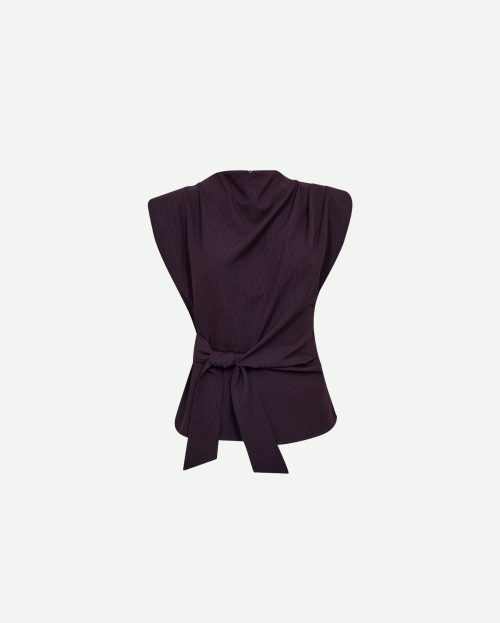 blouse top nolan pleat plum co'couture