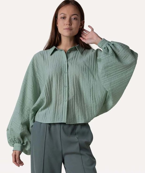 Blouse Bobby Another Label groen