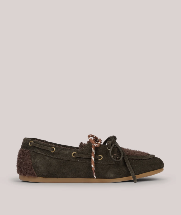 Bootschoen met teddyvoering