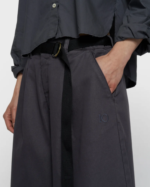 wijde broek jog twill