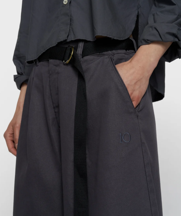 wijde broek jog twill