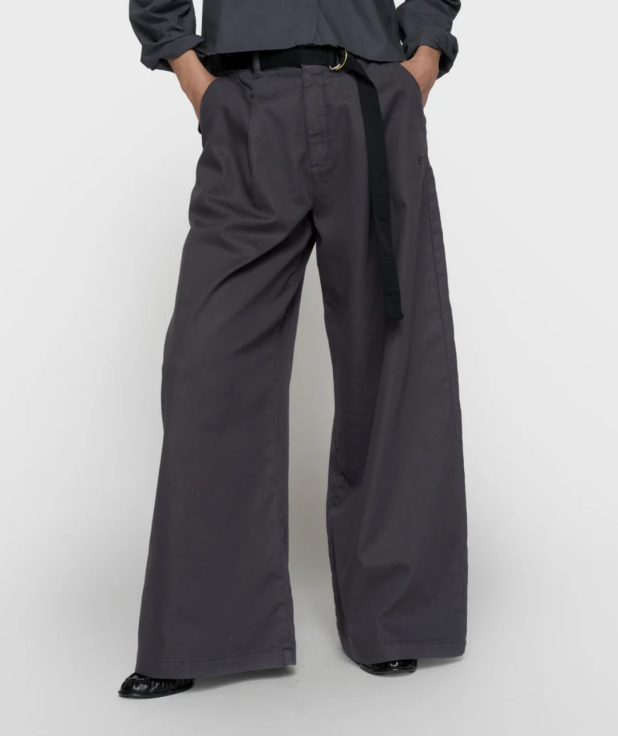 wijde broek jog twill