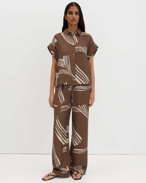 Blouse Zelyna Someday bruin print