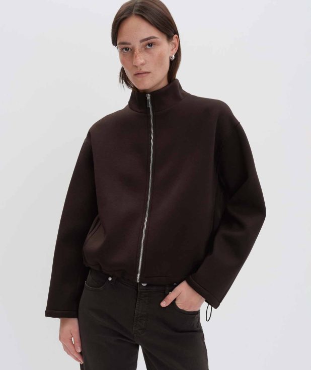 UJOY NORMAAL BLOUSON JACK GEMAAKT VAN SCUBA SWEATSTOF