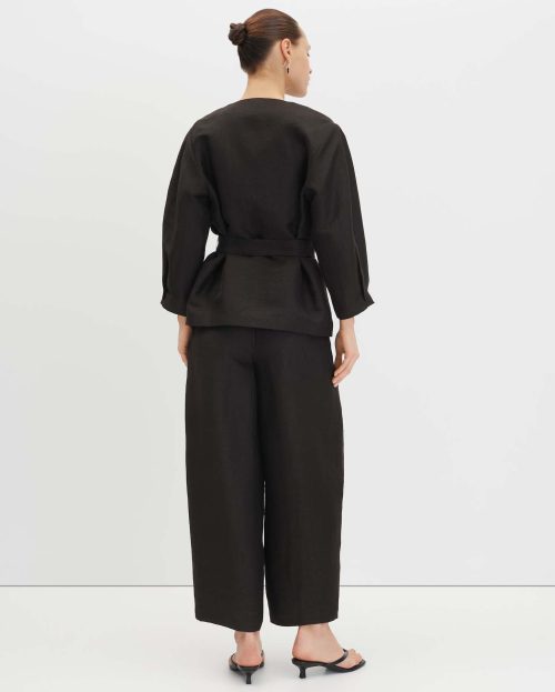 bruin_linnen-blazer_dames_narell_someday_achterkant