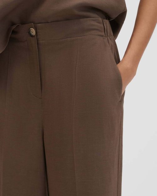 bruin_linnen-broek_dames_celino-cropped-linen_someday_detail-1_1