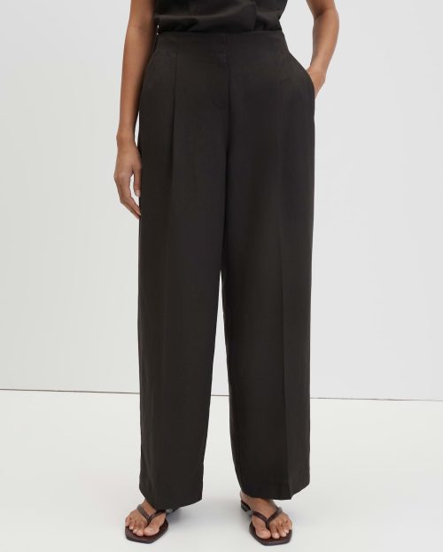 Broek Cisilia Linen Someday bruin