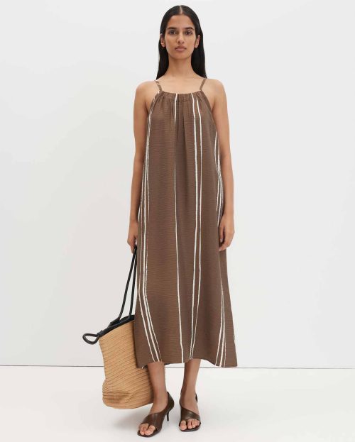 Jurk Qwiata Someday bruin print