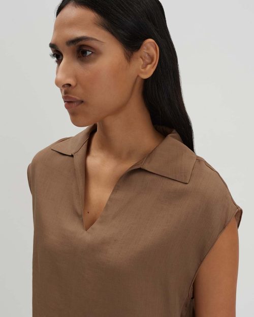 bruin_shirt-blouse_dames_zlaya_someday_detail-1