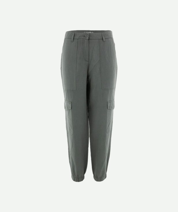 Cargo Broek Karo Cambio groen grijs