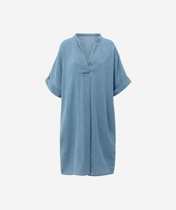 jurk chambray blauw denim yaya