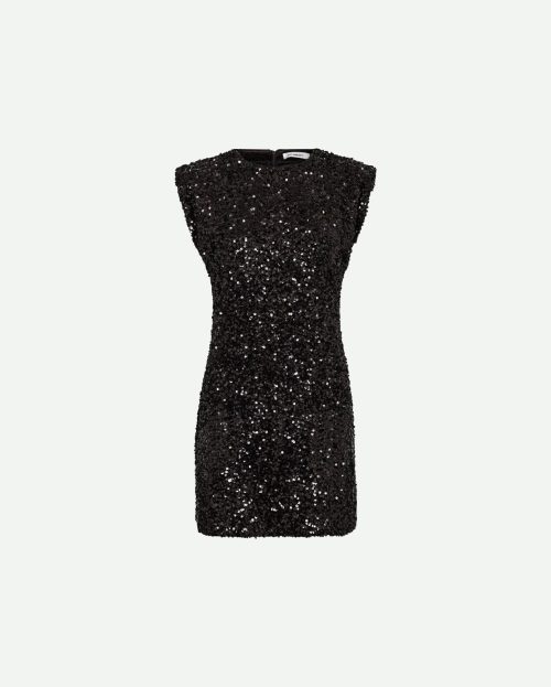 Jurk Rosalyn Sequin Co'Couture zwart pailletten