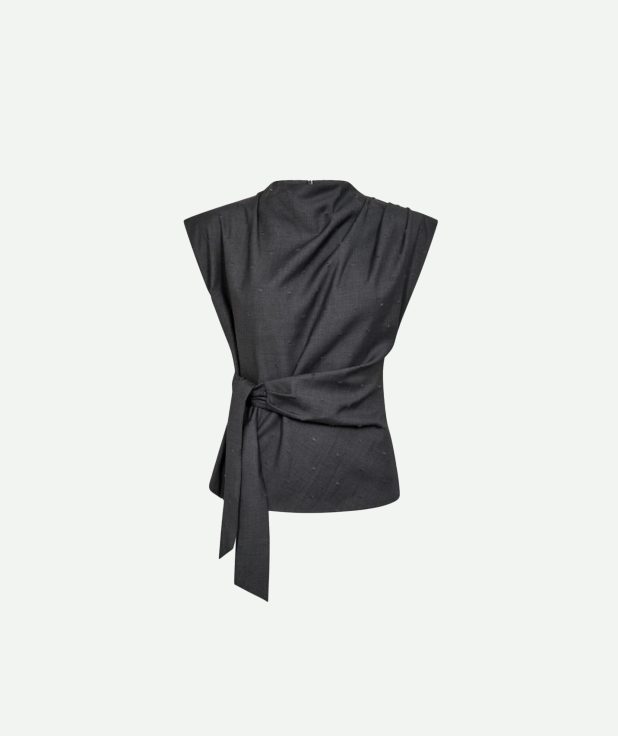 Top Saga Pleat Co'Couture grijs