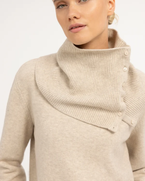 colkraagtrui yaya light beige