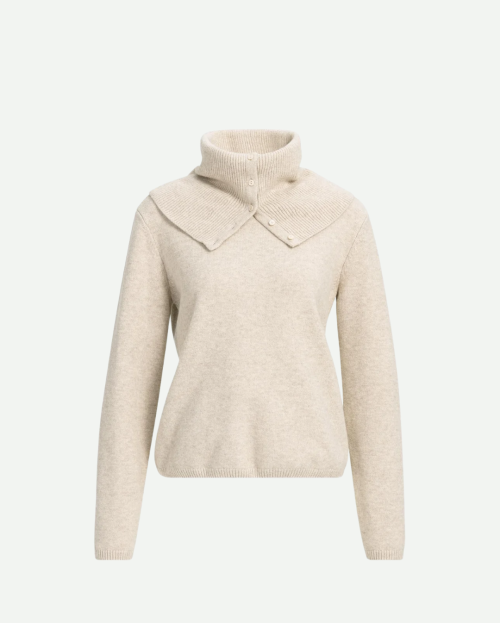 colkraagtrui yaya light beige