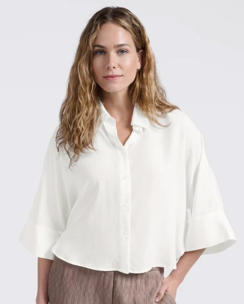Blouse Cropped White Yaya wit