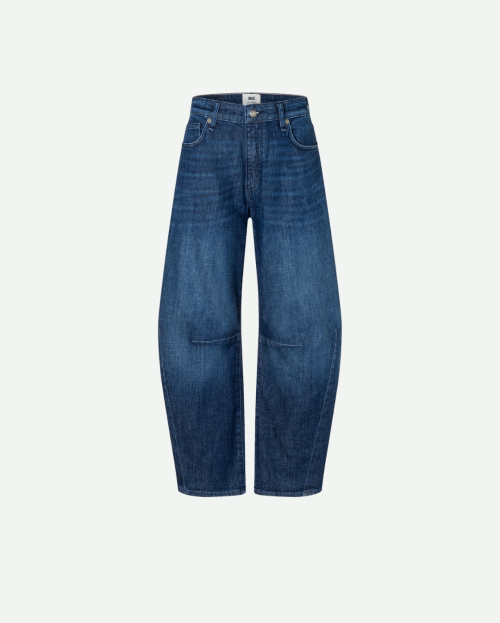 Moderne barrel jeans met verhoogde taille.