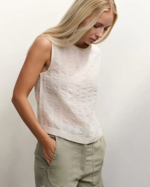 Top Embroidered Off White Yaya