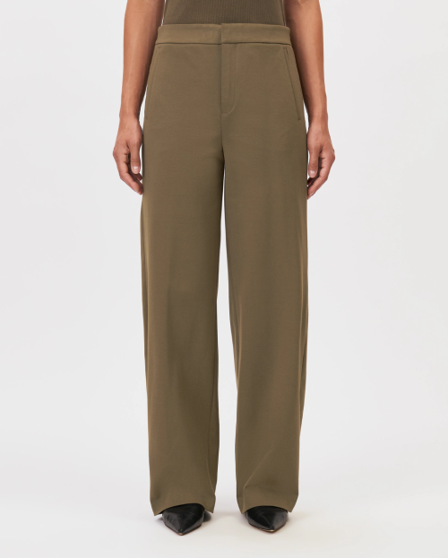 Broek met barrel-leg in viscose-mix