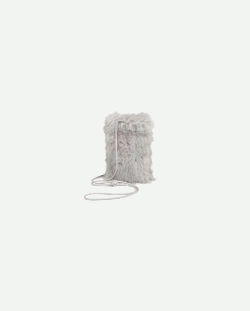 fluffy phone bag grijs yaya