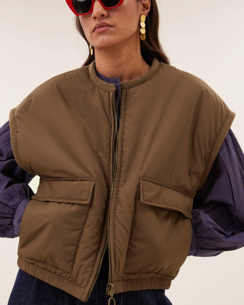 gio sleeveless jacket