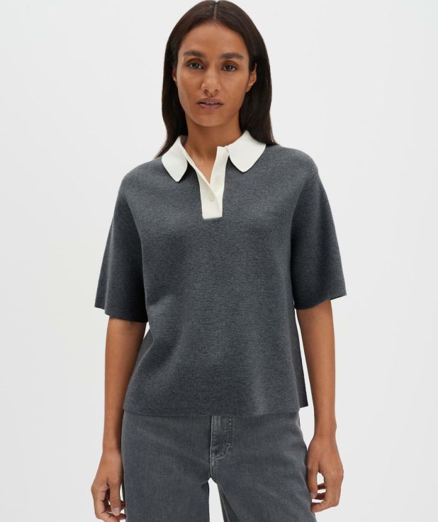 T-shirt Tipolo Grijs Someday coal dust