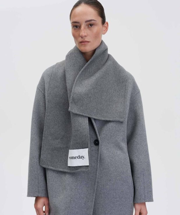 Shawl Bierka Ash Grey Someday grijs
