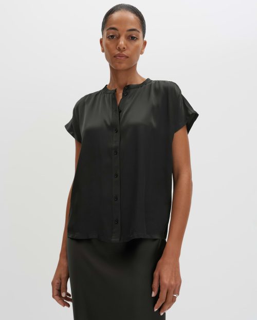 Blouse Koralie Detail Someday groen satijn