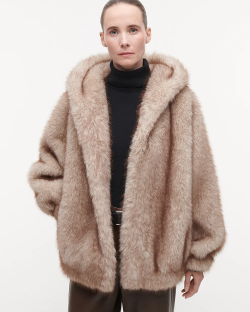 Faux fur jas Hailey