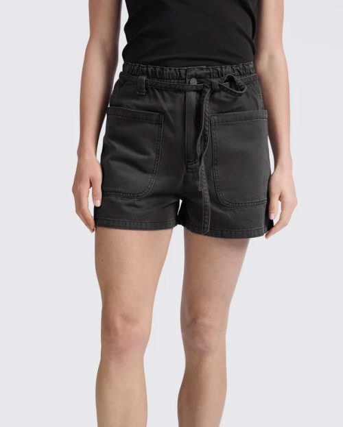 Short Washed Black Yaya zwart
