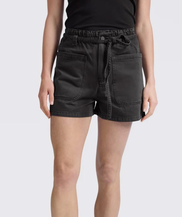 Short Washed Black Yaya zwart