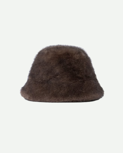 Hoed Faux Fur Choco