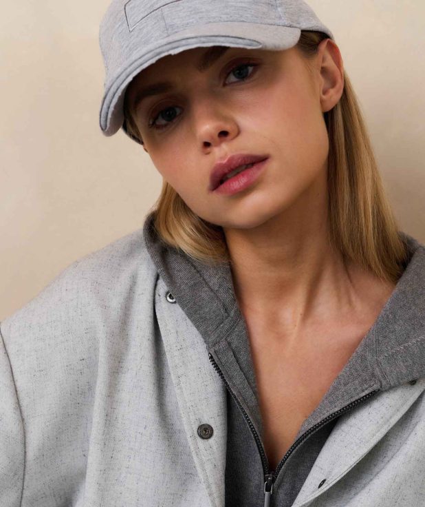 Jersey cap light grey melange yaya
