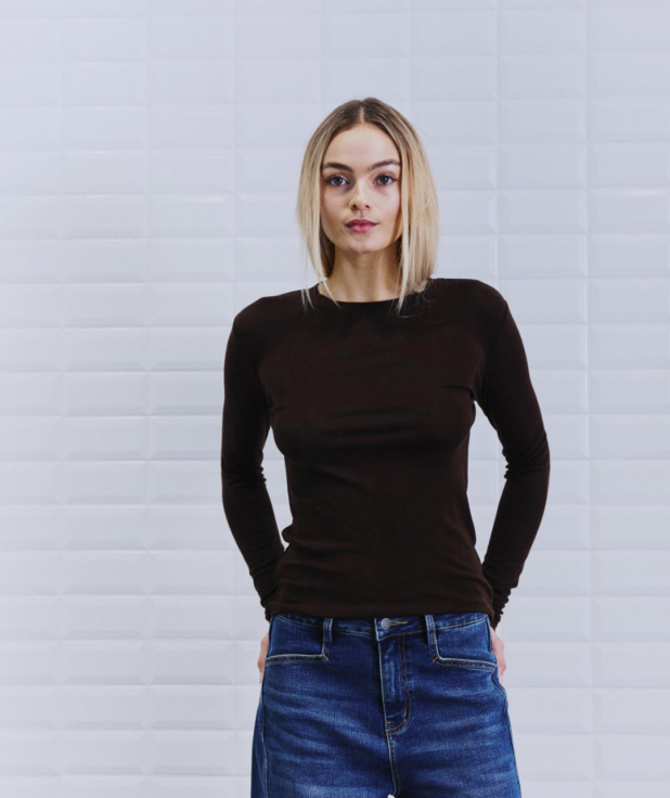 Longsleeve Brown Josefine