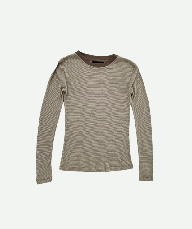 Bruin gestreept longesleeve