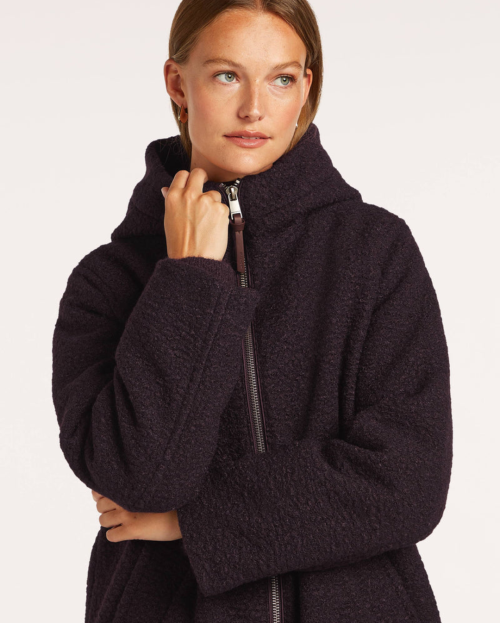 Kiera Coat jas plum paars