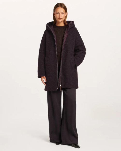 Kiera Coat jas plum paars