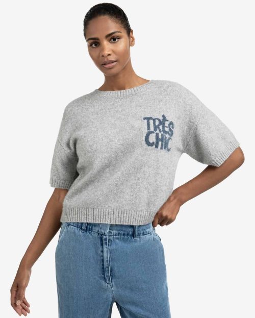 Sweater Artwork Gray Yaya