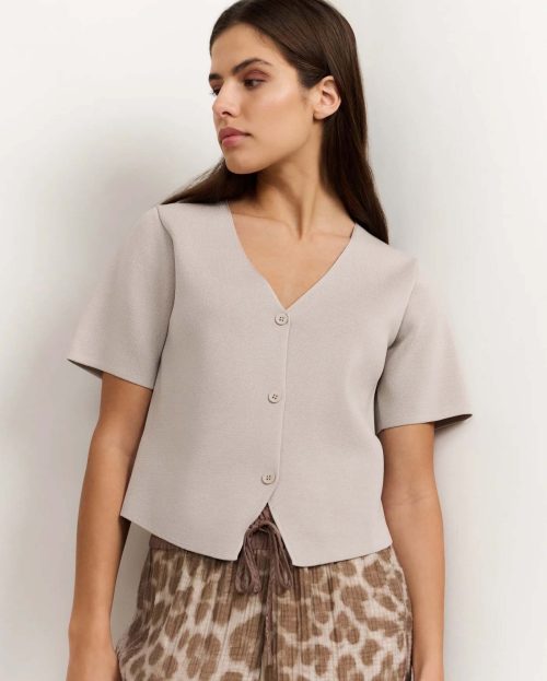 Knitted Top Milk Brown Yaya light brown