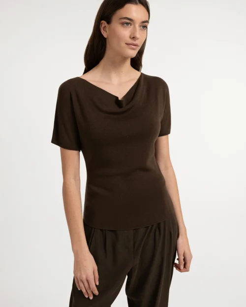 Knitted top Slate Black Brown Yaya