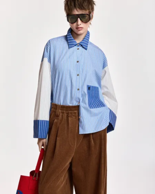 Kovid blouse blauw