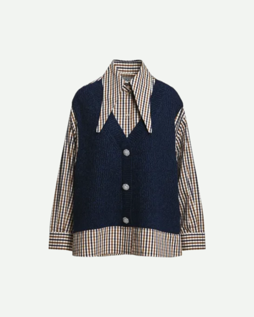 Kute blouse met spencer geruit