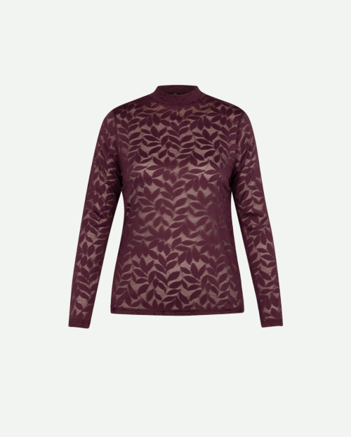 Reagan lace top - blackberry
