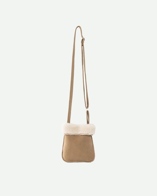 Crossbody schoudertasje lammy camel yaya