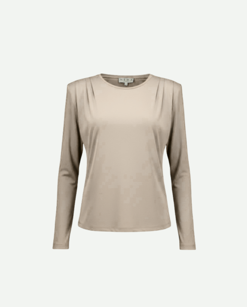 Longsleeve taupe Nema