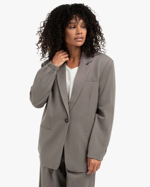 Blazer Dark Night Grey Yaya met elastiek