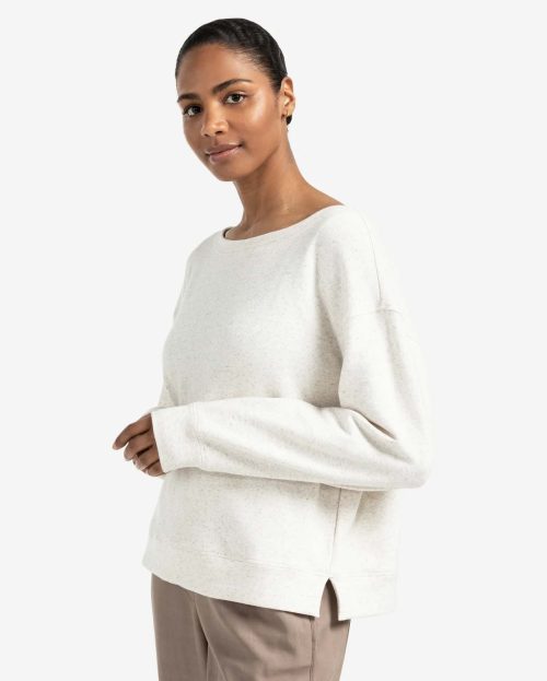 melange-sweatshirt-with-boat-neckline-and-side-slit_10217443-eb4a-4abe-956e-f30805d24062